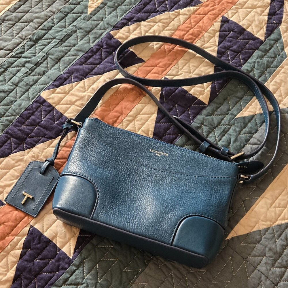 Le Tanneur Small Romy shoulder bag in grain and smooth leather